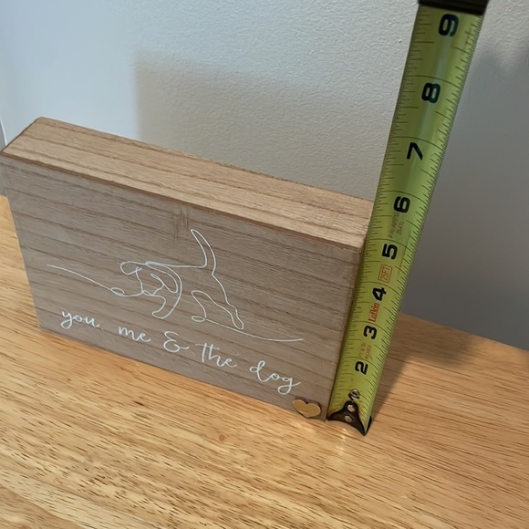 You me and the dog block sign decor-Christmas gift dog lover-NEW - Picture 11 of 11